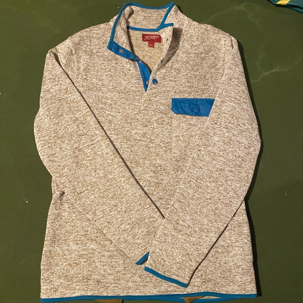 Quarter Zip Button Sweater by Arizona Jean Co.